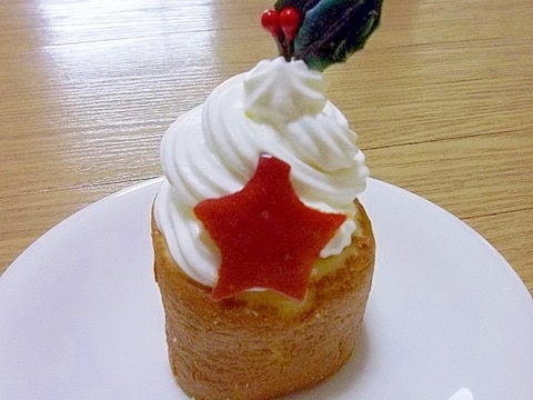 クリスマス☆子供と作れる♪簡単節約♪プチケーキ